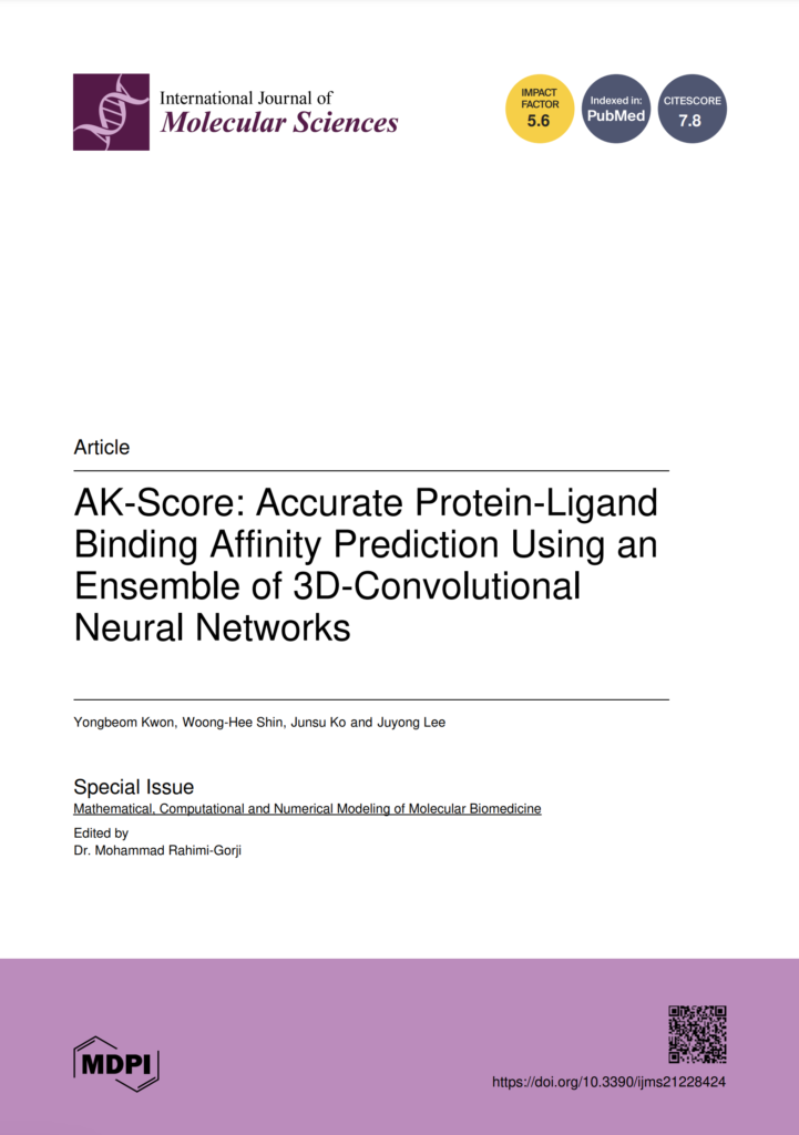 AK-Score: Accurate Protein-Ligand Binding Affinity Prediction Using an Ensemble of 3D-Convolutional Neural Networks