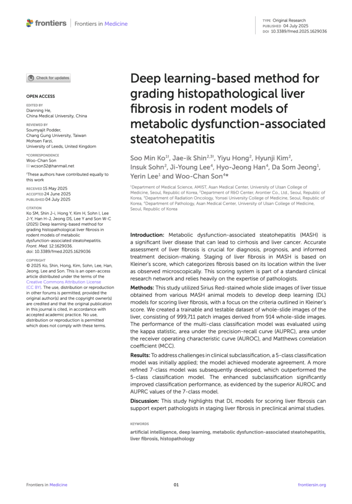 Deep learning-based method for grading histopathological liver fibrosis in rodent models of metabolic dysfunction-associated steatohepatitis
