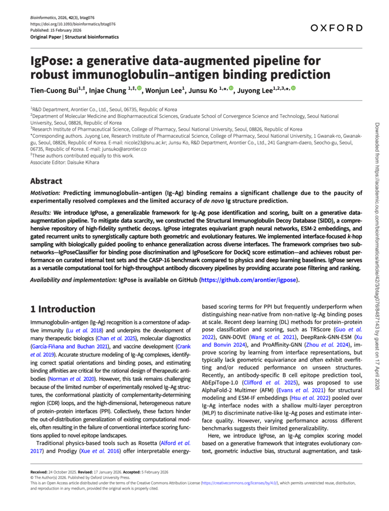 IgPose: a generative data-augmented pipeline for robust immunoglobulin–antigen binding prediction
